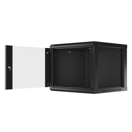 Lanberg | Rack cabinet 19" wall-mount 9U/600x600 (flat pack) V2 | WF01-6609-10B | Black