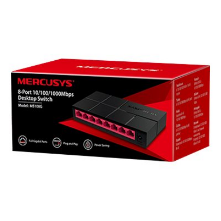 Mercusys | Switch | MS108G | Unmanaged | Desktop | Power supply type External
