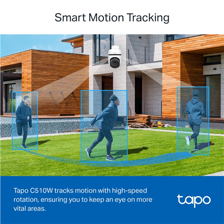 TP-LINK | Pan/Tilt Security Wi-Fi Camera | Tapo C510W | Dome | 3 MP | 3.9mm | IP65 | H.264 | MicroSD, up to 512 GB