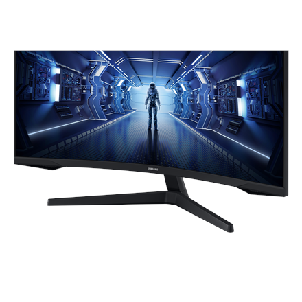 Samsung | Curved Monitor | LC34G55TWWPXEN | 34 " | VA | UWQHD | 21:9 | 165 Hz | 1 ms | 3440 x 1440 | 250 cd/m² | HDMI ports quantity 1 | Black | Warranty 24 month(s)