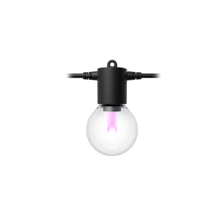 Philips Hue Festavia Globe Outdoor String Lights, 7m Extension | 30 W | Bluetooth, Zigbee