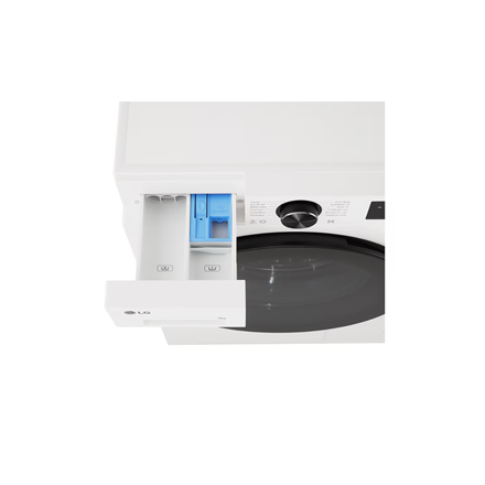 LG Washing machine | F2X50S9TWB | Energy efficiency class A | Front loading | Washing capacity 9 kg | 1200 RPM | Depth 48 cm | Width 60 cm | Display | LED | Steam function | Direct drive | Wi-Fi | White