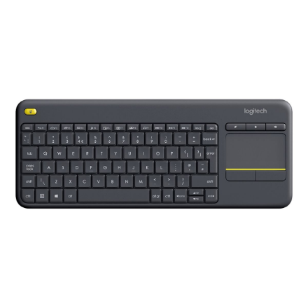 Logitech | K400 Plus | Keyboard with Trackpad | Wireless | US | Black