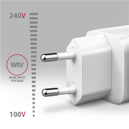 AXAGON Sil wallcharger 1x port USB-C, PD3.0 /PPS/QC4+/SFC/AFC/Apple, 30w | ACU-PD30W