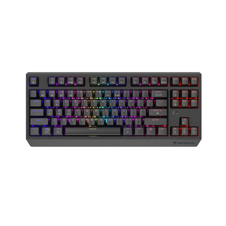 Genesis | THOR 230 | Mechanical Gaming Keyboard | Wireless | US | Outemu Silent Lemon | Black