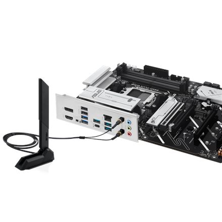Asus PRIME B850-PLUS WIFI | Processor family AMD | Processor socket AM5 | DDR5 | Supported hard disk drive interfaces M.2, SATA | Number of SATA connectors 4