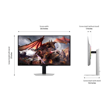 Samsung | LS32DG802SUXDU | 32 " | OLED | 4K | 16:9 | 240 Hz | 0.03 ms | 3840 x 2160 pixels | 200 cd/m² | HDMI ports quantity 2 | Silver