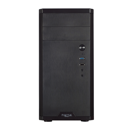 Fractal Design | CORE 1100 | Black | Micro ATX | ATX PSUs, up to 185mm if a typical-length optical drive is mounted