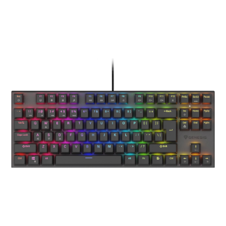 Genesis | THOR 303 | Mechanical Gaming Keyboard | Wired | US | Outemu Peach Silent | Black