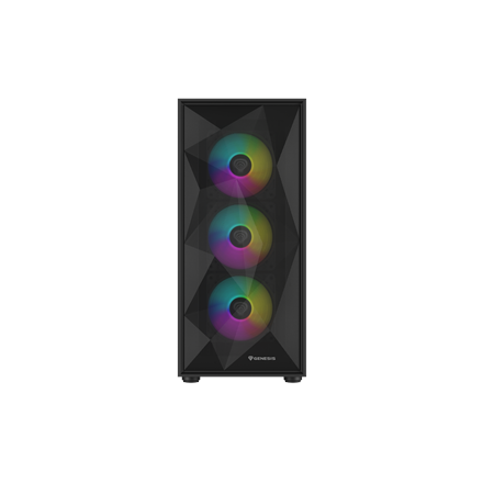 Genesis Gaming PC Case | Diaxid 605 ARGB | Black | Midi Tower