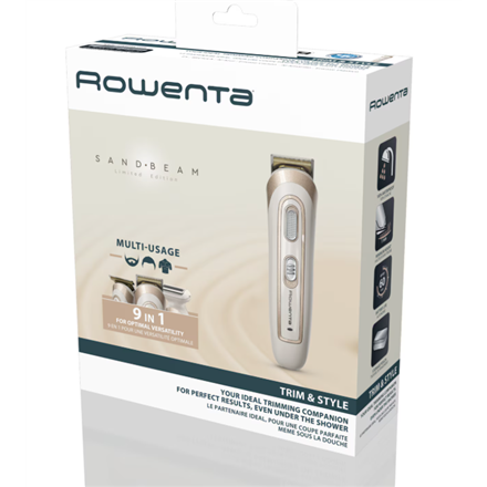 Rowenta Trimmer | TN9154F0 | Cordless | Number of length steps 6 | Cream