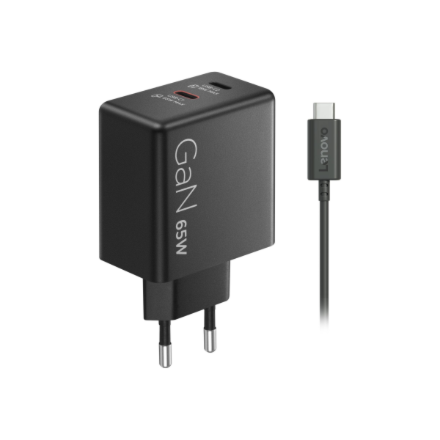 Lenovo Dual USB-C 65W GaN Charger | USB-C | 65 W | Charger