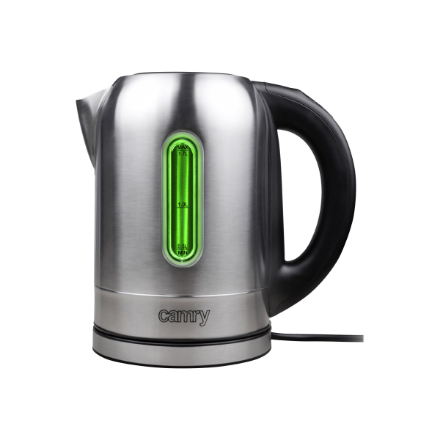 Camry | Kettle | CR 1253 | With electronic control | 2200 W | 1.7 L | Stainless steel | 360° rotational base | Stainless steel