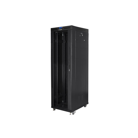 Lanberg | Rack cabinet 19" free-standing 42U/800x800 (flat pack) with glass door, LCD | FF01-8842-12BL | Black