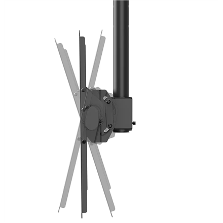Neomounts CL35-440BL16XL Monitor/TV Mount Ceiling | Adjustable Height, Rotate, Tilt, Swivel | 37-70 " | Maximum weight (capacity) 50 kg | Black
