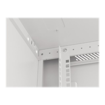 Lanberg | Rack cabinet 19" wall-mount 9U/600x600 (flat pack) for self-assembly with metal door | WF01-6609-00S | Grey