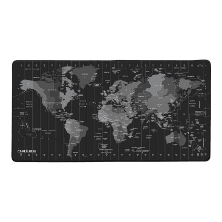 Natec | Mouse Pad Maxi | Time Zone Map