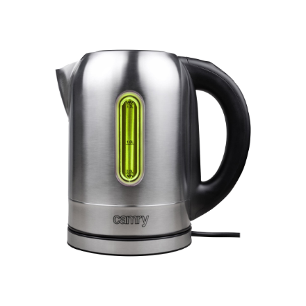 Camry | Kettle | CR 1253 | With electronic control | 2200 W | 1.7 L | Stainless steel | 360° rotational base | Stainless steel