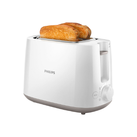 Philips | Toaster | HD2581/00 Daily Collection | Power 760-900 W | Number of slots 2 | Housing material Plastic | White
