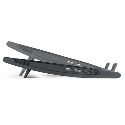 Deepcool | Laptop cooler Wind Pal FS , slim, portabel , highe performance, two 140mm fans, 2 xUSB Hub, up tp 17" | 382x262x46mm mm | 922g g