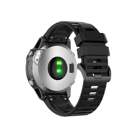 Fixed | Silicone Strap for Garmin QuickFit 22mm | Black