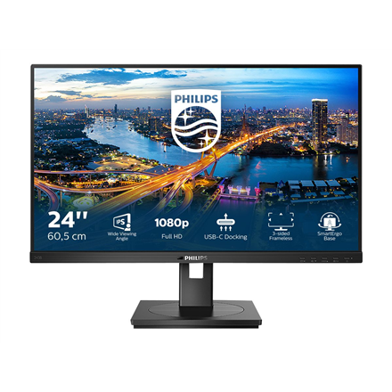 Philips | 243B1/00 | 23.8 " | IPS | FHD | 16:9 | 75 Hz | 4 ms | 1920 x 1080 pixels | 250 cd/m² | HDMI ports quantity 1 | Black