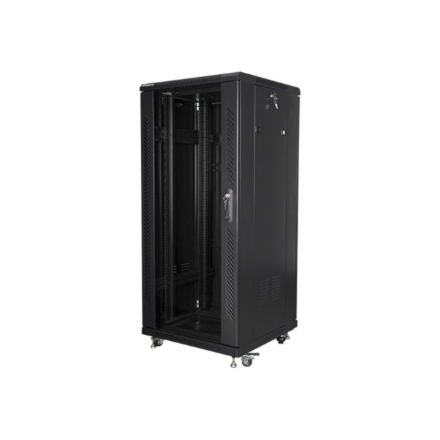 Lanberg | Rack cabinet 19" free-standing 27U/600x600 (flat pack) | FF01-6627-12B | Black