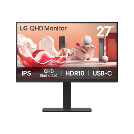 LG | 27BA75QB-B | 27 " | IPS | 16:9 | 100 Hz | 5 ms | 2560 x 1440 pixels | 280 cd/m² | HDMI ports quantity 1 | Black