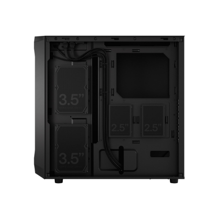 Fractal Design | Focus 2 | Side window | Black Solid | Midi Tower | ATX