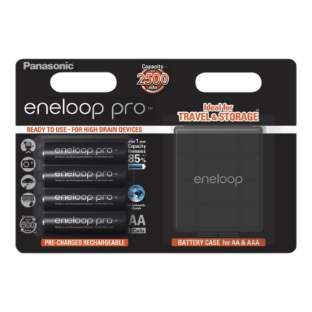 Panasonic | Rechargeable Batteries | ENELOOP BK-3HCDEC4BE | AA | 2500 mAh | 4 pc(s)