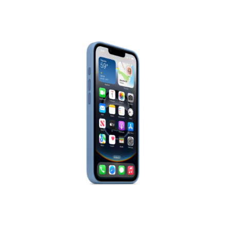Apple iPhone 16e Silicone Case – Winter Blue | Apple