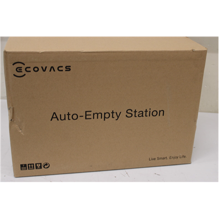 SALE OUT. Ecovacs | Auto-Empty Station in White for OZMO T8 Series and N8/T9 Series incl. 2 dust bags | White | DAMAGED PACKAGING