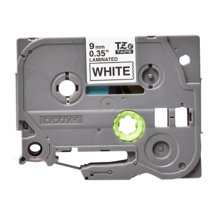 Brother | TZe-221 Laminated Tape | Black on White | TZe | 8 m | 9 cm