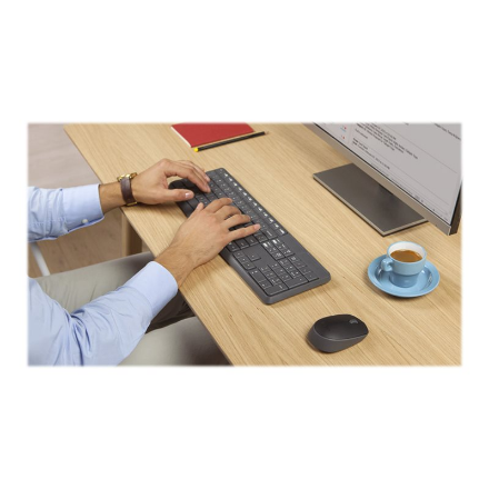 Logitech | MK235 | Keyboard and Mouse Set | Wireless | Mouse included | Batteries included | US | Black