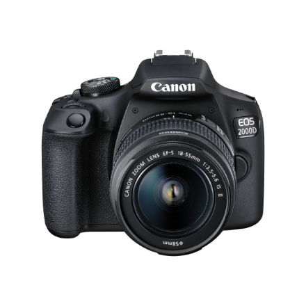 Canon | EOS | 2000D 18-55 IS II EU26 | SLR Camera Kit | Megapixel 24.1 MP | Image stabilizer | ISO sensitivity (max) 12800 | Display diagonal 3.0 " | Wi-Fi | Video recording | APS-C | Black
