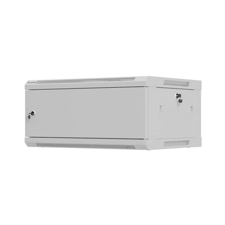 Lanberg Wall mounted installation cabinet 19" 4U 600X450 | WF01-6404-00S | Gray