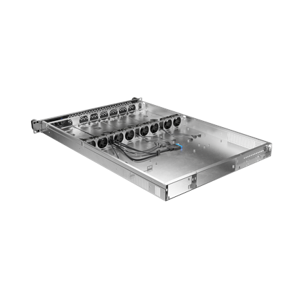 Lanberg Rackmount server chassis E-ATX 650/12 19"/1U | SC01-6501-12B | Black