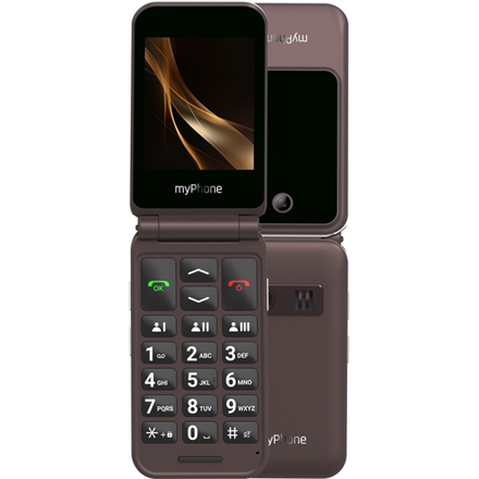 myPhone Harmony LTE Praline Collection | Brown | 2.8+1.44 " | IPS | 48 MB | 128 MB | Single SIM | MicroSD | 3G | Bluetooth | 5.1 | Main camera resolution 2 MP | 1300 mAh