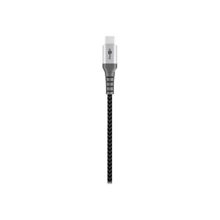 Goobay | USB-C to USB-A Textile Cable with Metal Plugs | 49296 | USB-C to USB-A