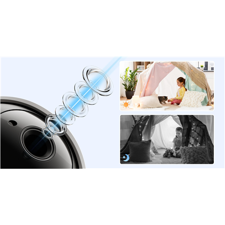 Reolink Smart Wi-Fi PT Indoor Security Camera | E331 | PTZ | 5 MP | F4mm/F1.6 | H.264 | Micro SD, Max. 512 GB