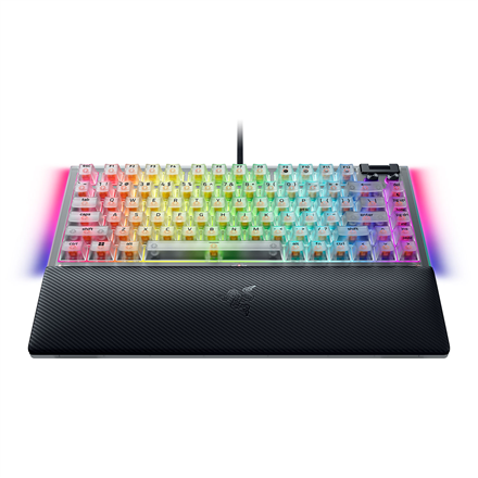 Razer Hot-swappable Mechanical Gaming Keyboard | BlackWidow V4 75% | Gaming Keyboard | Wired | US | Razer Mechanical Switches (Tactile) | Phantom White Edition
