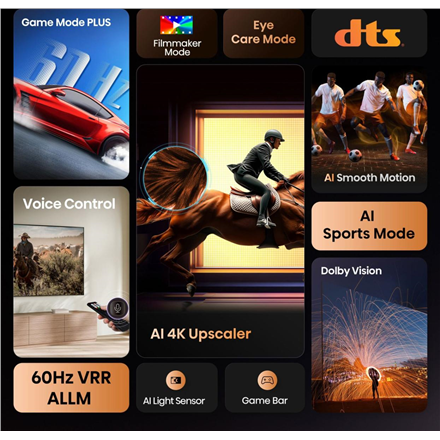 Hisense 65A6Q | 65 | Smart TV | VIDAA Smart OS | UHD | Black