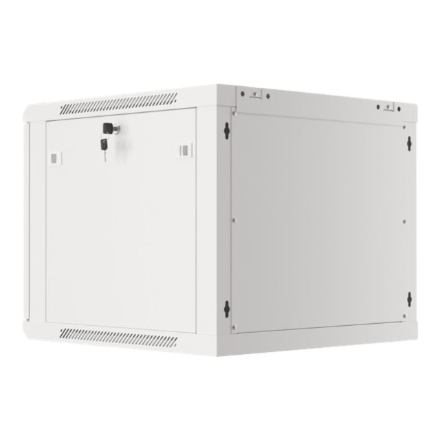 Lanberg | Rack cabinet 19" wall-mount 9U/600x600 (flat pack) for self-assembly with metal door | WF01-6609-00S | Grey