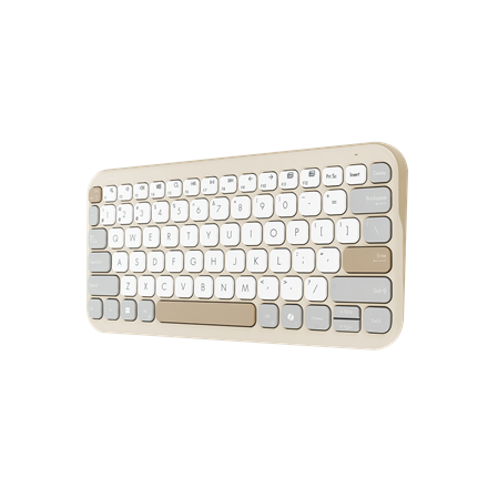 Asus Marshmallow KW100 | Keyboard | Wireless | US International | Oat Milk