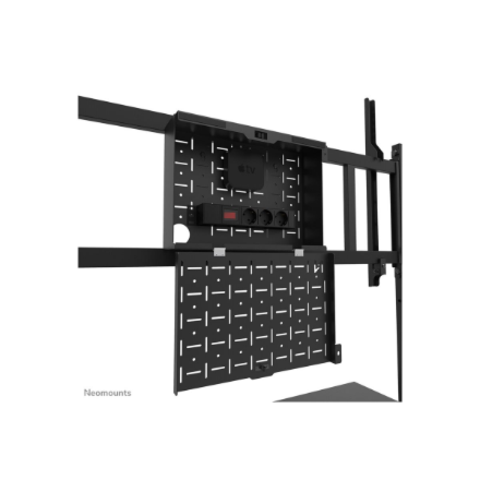 Neomounts Floor stand | FL50-575BL1 TV trolley | Adjustable Height | 65-110 " | Maximum weight (capacity) 125 kg | Black
