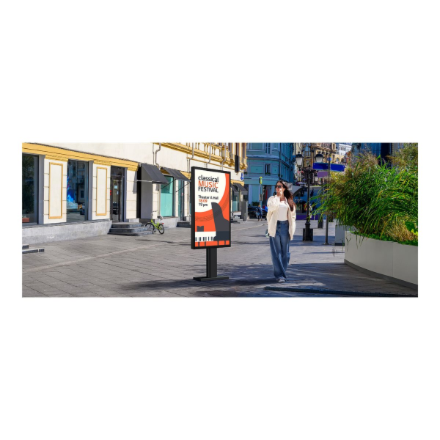 LG Outdoor Display | 55XE3P-B | 55 " | Landscape/Portrait | 24/7 | webOS | Wi-Fi | 3500 cd/m² | 9 ms | 178 ° | 178 °