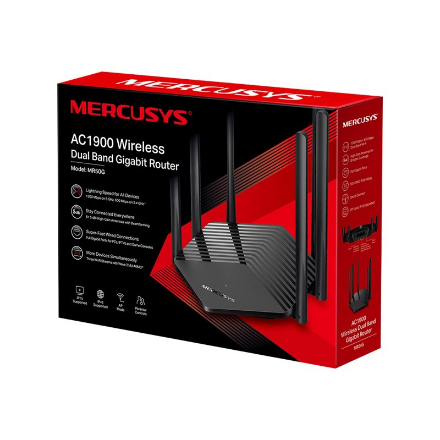 AC1900 Wireless Dual Band Gigabit Router | MR50G | 802.11ac | 600+1300 Mbit/s | 10/100/1000 Mbit/s | Ethernet LAN (RJ-45) ports 2 | Mesh Support No | MU-MiMO Yes | No mobile broadband | Antenna type 6xFixed | No