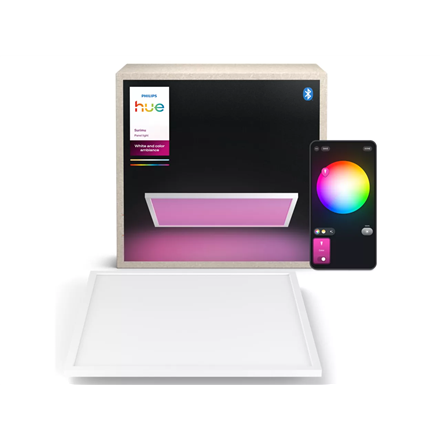 Philips Hue Surimu Square Panel Light, 60 x 60 cm | 2000-6500 Hue White Color Ambiance