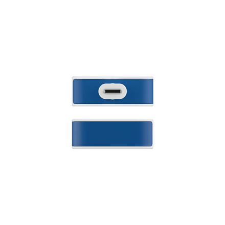 Hyper HyperDrive Flex 4 Port USB-C Hub, White/Blue | HD5201BUGL