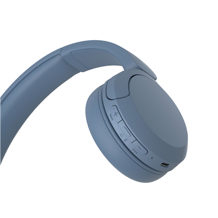 Sony | Wireless Headphones | WH-CH520 | Wireless | On-Ear | Microphone | Blue | Noise canceling | Wireless